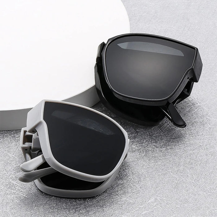 Foldable prescription sunglasses, simple and versatile, unisex, foldable sunglasses for driving.