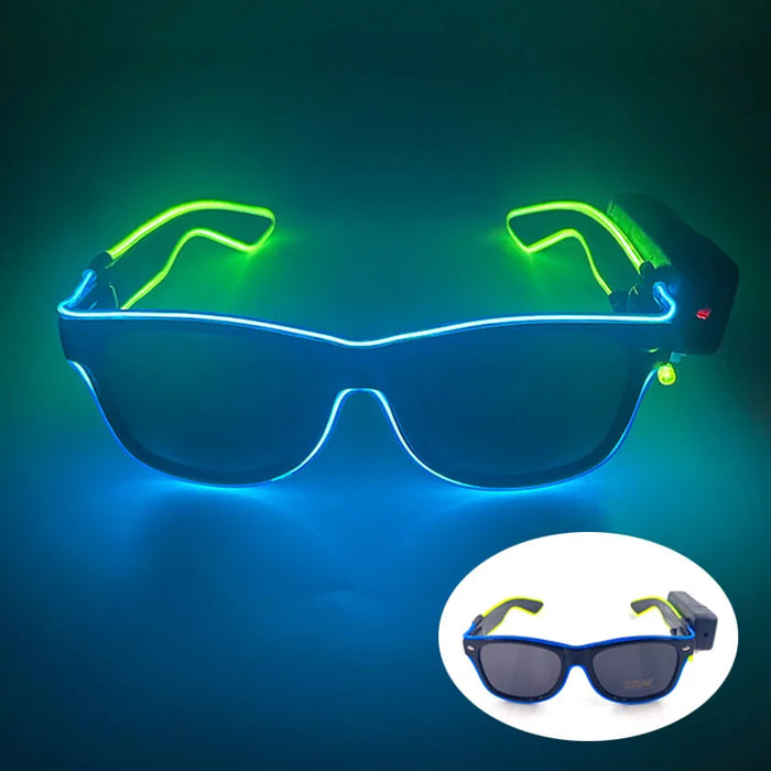 New Cool Wireless Glowing LED Light Up Glasses Luminous Neon Sunglasses For Wedding Rave Festival Party Disco Nightclub Gift