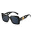 Square Sunglasses Women Ins Popular Fashion Double Color Frame Retro Leopard Shades UV400 Men Trending Sun Glasses Oculus