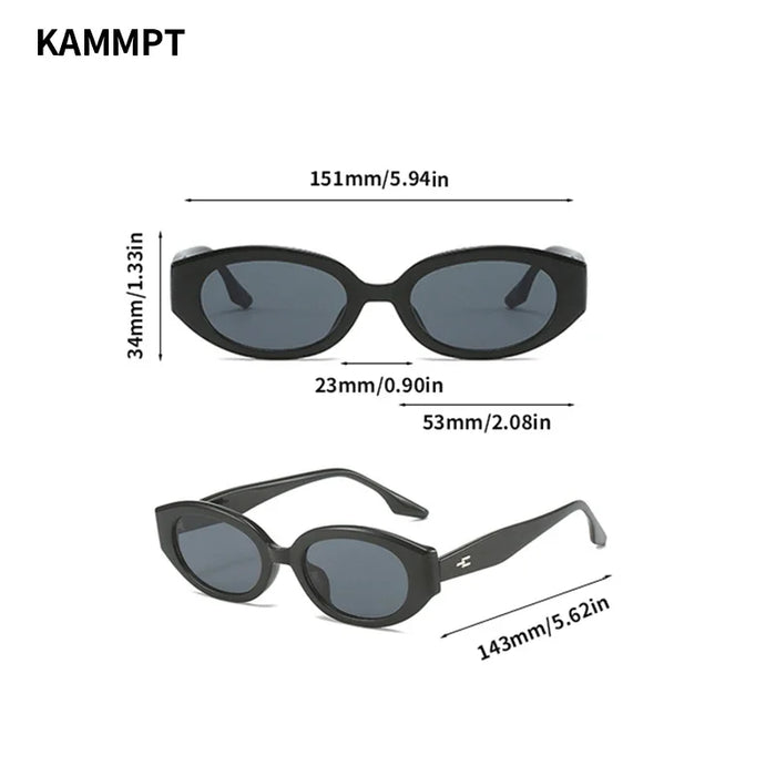Vintage Oval Sunglasses Women Fashion Retro Female Sun Glasses New Trendy Luxury Brand Designer UV400 Lady Shades Eyewear