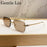 Gafas de sol retro cuadradas sin montura para hombre 2026, de marca de lujo, sin marco, estilo punk, rectangulares, para hombre, con borde recortado, protección UV400