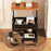 3 Tier Rolling Kitchen Cart Durable Carbon Steel Metal Utility Cart for Tool Snack Storage with Rolling Wheels