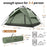 Naturehike 3-4 Person Tent Ultralight Waterproof Automatic Tent Portable 3 Season Backpacking Tent Outdoor Hiking Camping Tent