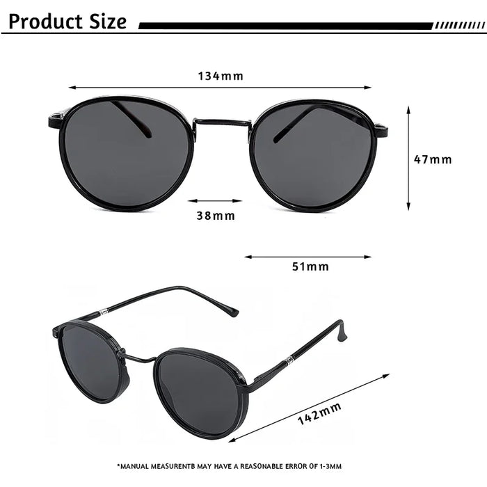 HBK Trendy and Avant-Garde Men's Polarized Sunglasses Personalized Design Fashionable Unisex UV400 Sun Glasses Ideal for Gifts