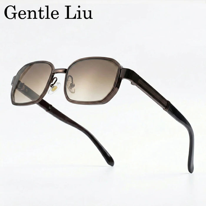 Rectangle Steampunk Sunglasses Men 2026 Luxury Brand Hip Hop Vintage Gold Frame Sun Glasses Male Retro Punk Streetwear Eyewear