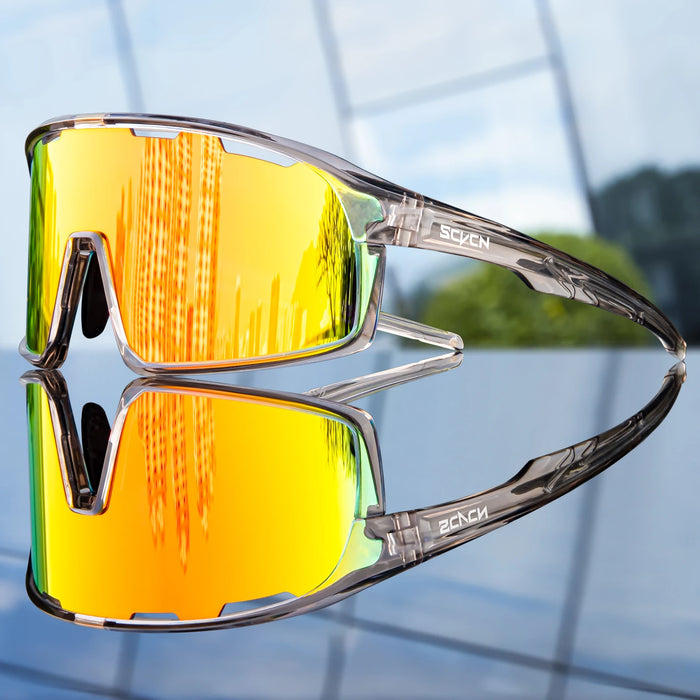 SCVCN Cycling Glasses MTB Road Bike Sunglasses UV400 Bicycle Glasses Protection Light Unisex Bike Sports Equipment
