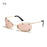 Fashion Y2K Wrap Around Sunglasses for Women Men Rimless Sun Glasses 2000'S Punk Sunglasses Goggles Shades UV400 Eyewear