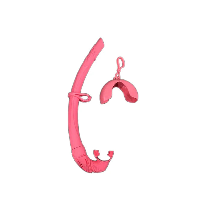 Free Full Silicone Snorkel Can Be Folded Arc-Bite Soft Comfortable Swimming Snorkel