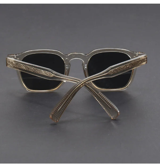 Retro Small Circular Sunglasses Men Punk Propionic Luxury Brand Design Sun Glasses Women Business Party Eyewear UV400