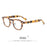 HBK Retro Oval Glasses Frames Transparent Lenses Men High Quality TR-90 Frame Glasses Women's Anti BlueLight Computer Glasses