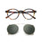 ZENOTTIC 2026 Fashion/Retro Clip On Sunglasses (Anti Blue Light Glasses+Polarized Clip)  for Men Women