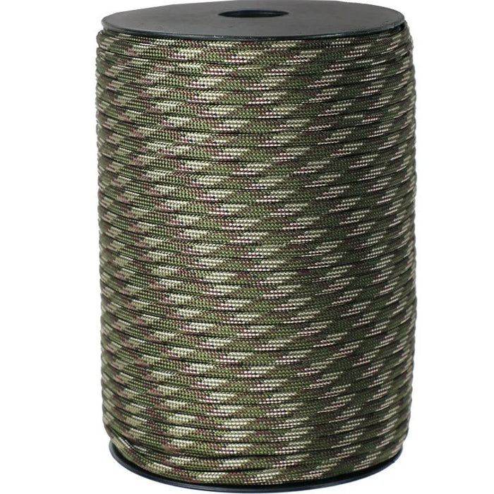 100M/50M 550 Military Standard 9-Core Paracord Rope 4mm Outdoor Parachute Cord Survival Umbrella Tent Lanyard Strap