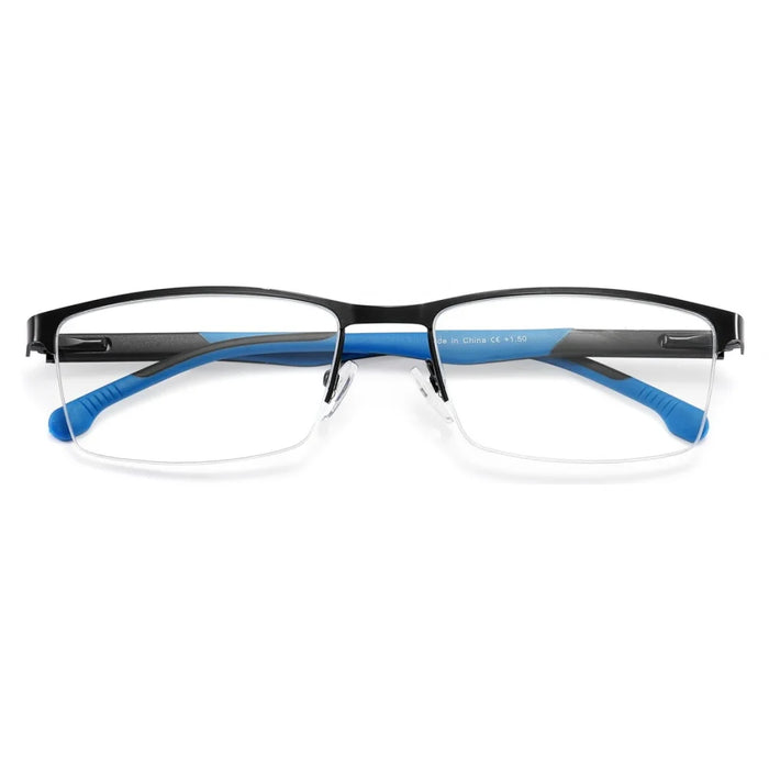 2025 NUEVAS Gafas de lectura con bloqueo de luz azul para hombre y mujer, montura de metal, lupa, lentes para presbicia, gafas +0.75~3.0