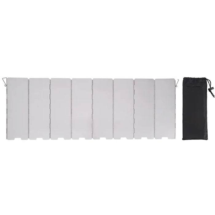 8/9/10 Platos Estufa de Gas Parabrisas Exterior Camping Picnic Cocina Quemador Pantalla Cortavientos Aleación de Aluminio Pantalla Cortavientos
