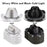8/10/16/20/40 Sombreros de vaquero iluminados Sombreros de boda iluminados Sombreros de vaquera occidentales LED para recepción de bodas, baile, despedida de soltero