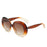 Fashion Oval Contrast Color Women Sunglasses Retro Square Clear Gradient Lens Shades UV400 Men Trending Luxury Punk Sun Glasses