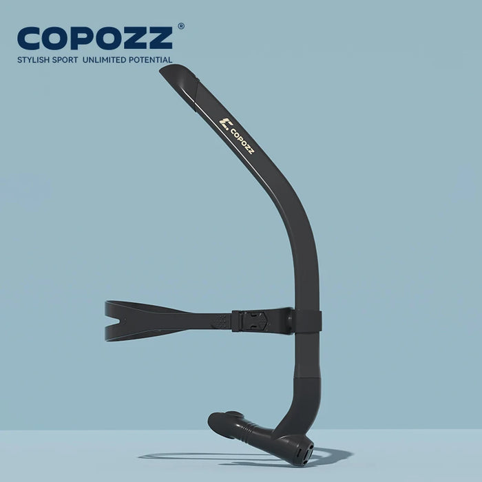 COPOZZ Front Head Swimming Training Snorkel Silicone Mouthpiece Junior Swimmers Full Dry Diving Equipment For Female Male Youth