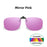 VIVIBEE Gafas de Sol con Clip Abatible Polarizadas para Hombre Cuadradas UV400 Fotocromáticas de Visión Nocturna para Mujer Clásicas con Clip de Espejo