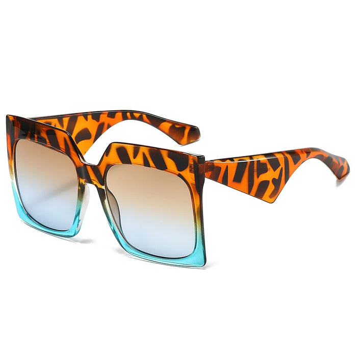 Oversize Square Sunglasses Women Men Travel Luxury Male Leopard Shades Female UV400 Brand Gafas Oculos Retro Designer