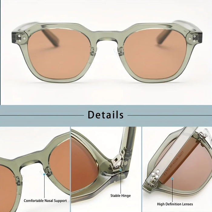 HBK Retro Polarized Sunglasses for Men Women New High Quality Eyewear Outdoor Sport Driving Travel Lunette De Soleil Homme UV400
