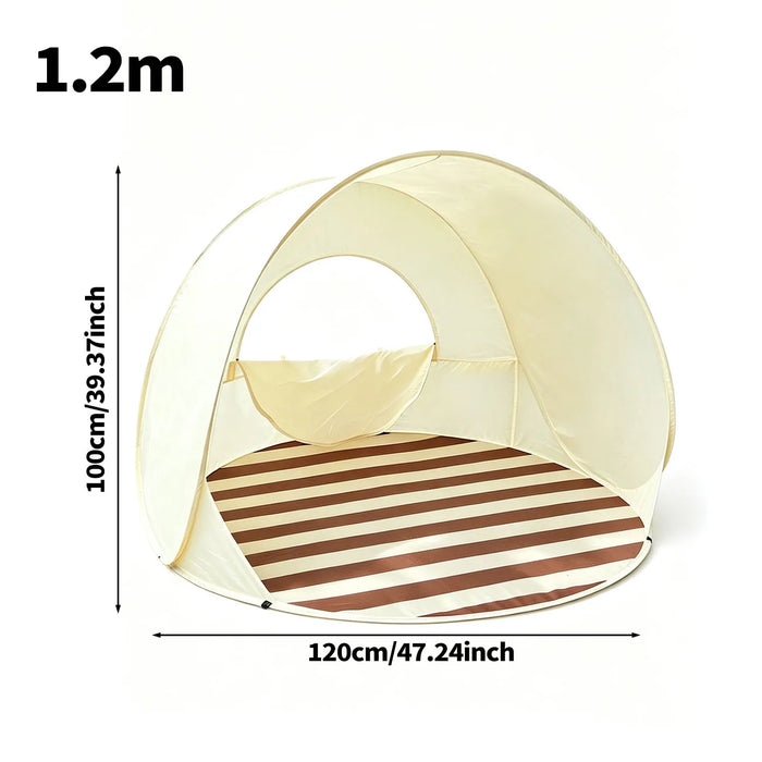 1.2/1.3/1.4M Instant Pop Up Tent No Assembly Portable Outdoor Shade Shelter Spacious Folding Canopy for Lawn Picnic Camping