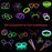 50/100PCS Glow Stick Set with 17 Accessories DIY Perfect for Vibrant Party Supplies for Concert Halloween Festivals Events‌ Part