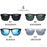 KIDIN Fashion Square Vintage Polarized Sunglasses Men Women Retro Driving Fishing Sun Glasses UV400 Eyewear