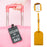 PU Leather Boarding Bag Tag Travel Luggage For Women Men Suitcase Identifier Label Baggage Name ID Address Holder Accessories