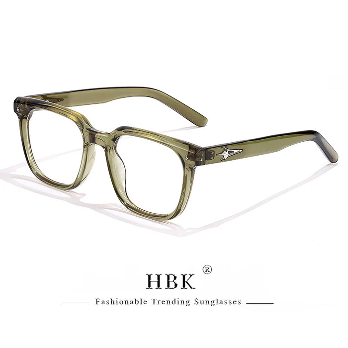 HBK New Fashion Square Glasses Frames Brand Design Unisex Frames Women Anti Bluelight Computer Glassesoptical Eyeglasses Frame