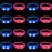 20-100 Pulseras LED activadas por música y sonido, pulseras luminosas intermitentes, brazaletes que brillan en la oscuridad para fiestas y bodas