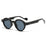 Round Sunglasses Men Punk Double Color Shades UV400 Retro Rivets Decoration Women Trending Sun Glasses Clear Lens Frame
