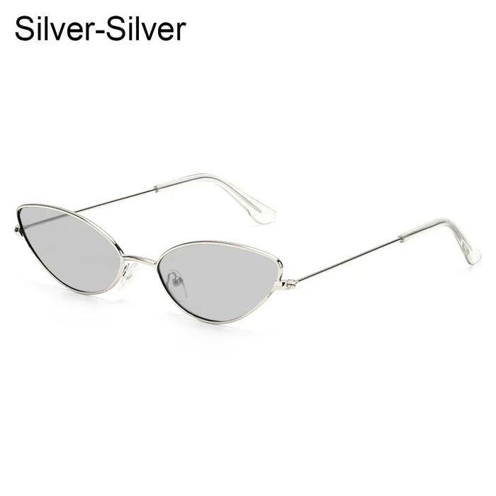 Summer Retro Small Oval Sunglasses Ladies Vintage Shades Cat Eye Sun Glasses Men Women Rectangular Eyeglasses Protection 400UV