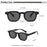 HBK New Square Vintage Sunglasses Men Square Fashion Punk Sun Glasses for Women Outdoor Travel Driving Beach Eyewear UV400