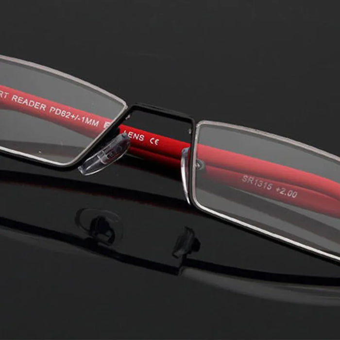 New stylish TR90 small square reading glasses, high-definition anti-blue light reading glasses for the elderly, with a high-end