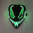 Multi Color LED EL Wire Glowing horror Mask Luminous Full Face Mask wireless mask Halloween Cosplay Party Rave Costume Accessory