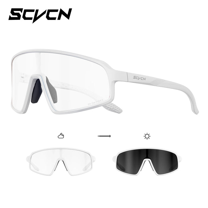 SCVCN New Sports Cycling Sunglasses UV400 Windproof Eyewear for MTB Road Bike Running Hiking Men Women Outdoor Sports Eyewear