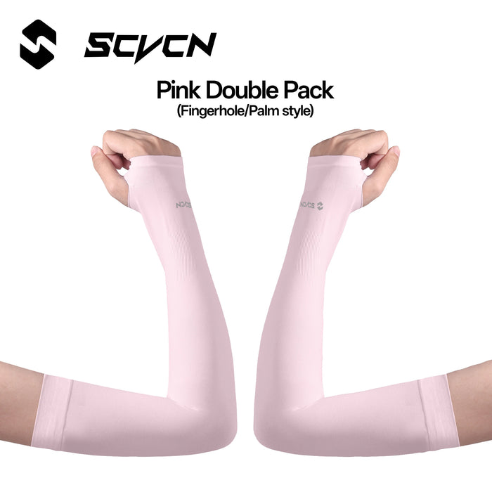 SCVCN 1Pair Breathable Hand Cover Cooling 1Pair Arm Sleeves UPF50+ Sun Protection Outdoor Cycling Sun BikingIce Fabric Sleeve