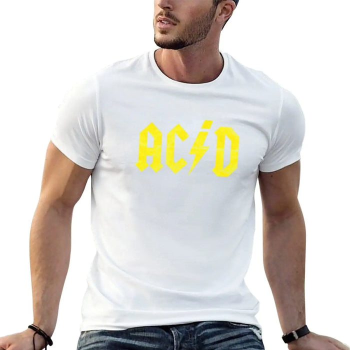 T-shirt décontracté imprimé motif DJ Producteur Techno Rave Rétro Années 90 Acid House Vintage