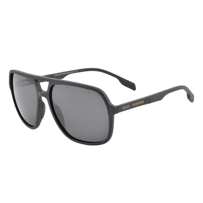 Gafas de sol polarizadas para hombre Tr90 Vintage Anti-UV Conducción Gafas negras Lentes de sol rectangulares para hombre Personalizadas