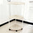 Modern 4 Tier Folding Corner Shelf Assembly Required Multifunction Storage Rack for Bathroom Kitchen Cosmetic Bath Product