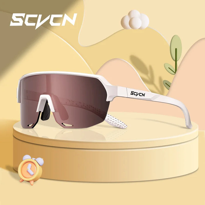 SCVCN Children Cycling Sunglasses Outdoor Road MTB Bike Eyewear Teenager Girls Boy Hiking Running Glasses Sports UV400 Goggles