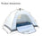 Portable Automatic Camping Tent 1-2 People Sun Protection Waterproof Instant Setup Outdoor Camping Hiking Shelter