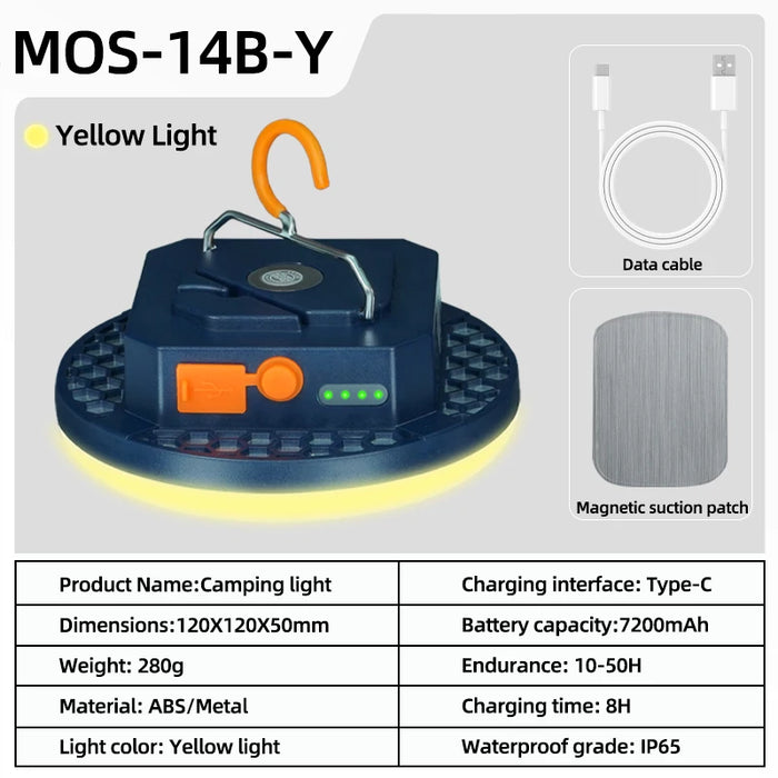 MOSLIGHTING Camping Light Rechargeable Lantern Portable Flashlight Emergency Night Market Lights Outdoor Camping Bulb Tent Lamp