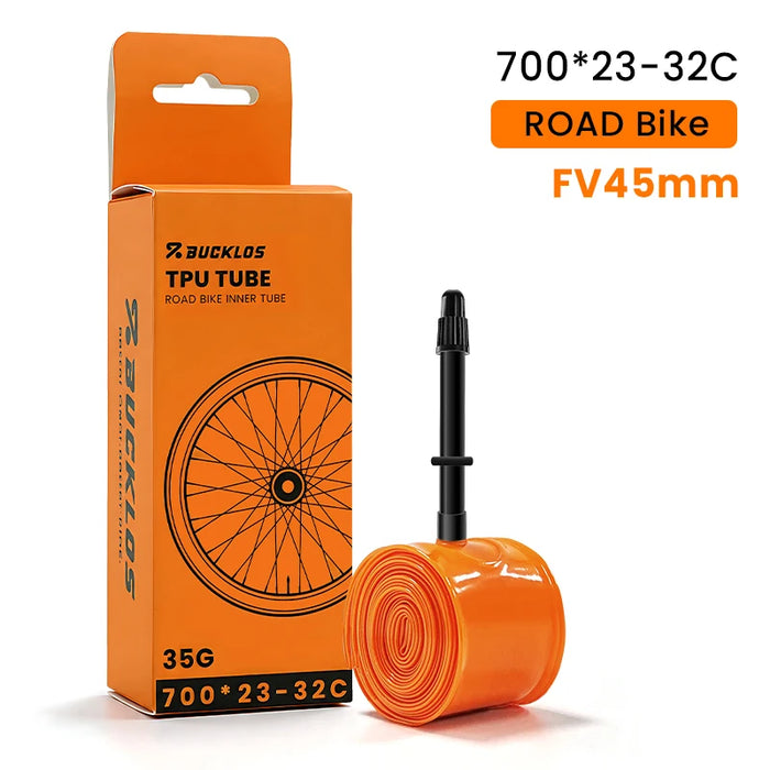 BUCKLOS Bike Inner Tube TPU 700C Bicycle Inner Tire Ultralight Wear-resistant Road Gravel Cycling Tire Tubes Bicycle Tire Parts