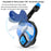 JUNHAIINS 180° View Full Face Snorkel Mask Scuba Diving Mask for Adult Goggles Underwater Transparent Swimming Sunshade Lens