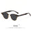 HBK Classic Men's Small Round Sunglasses Semi Frameless Metal Frame Design Sun Glasses Women's Business Outdoor Driving Eyewear