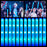 30pcs Blue LED Light Up Foam Sticks Glow Wand 3-Mode Flashing Cheer Tube Glow in The Dark  Wedding Birthday Concert DJ Raves