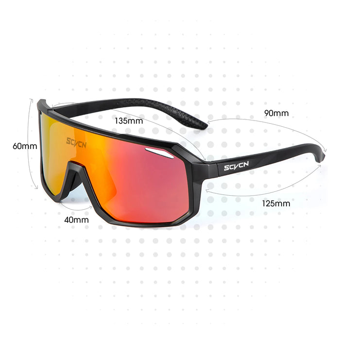 SCVCN Brand Cycling Glasses UV400 Mountain Riding Sunglasses  Men Women Sports Running Drving Goggles Road Bike Bicycle Eyewear