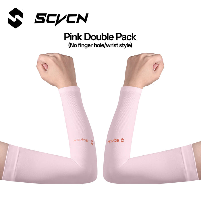 SCVCN 1Pair Breathable Hand Cover Cooling 1Pair Arm Sleeves UPF50+ Sun Protection Outdoor Cycling Sun BikingIce Fabric Sleeve