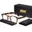 HBK Retro Oval Glasses Frames Transparent Lenses Men High Quality TR-90 Frame Glasses Women's Reading Computer Eyewear